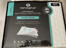 NEW  BedGear Performance  Ver-Tex Instant Cooling Queen Mattress Protector.