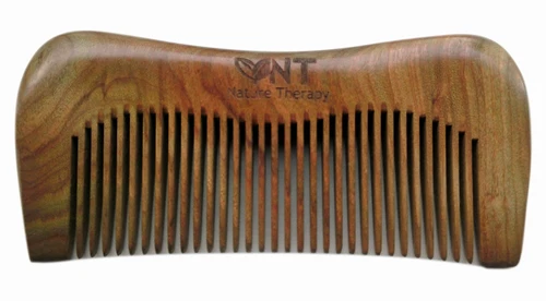 Handcraft Green Sandalwood Sandal Wood M Shape Comb Gift 12.3 cm