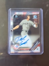 Jake Sanford 2019 1st bowman Chrome Auto NY Yankees