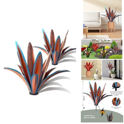 Handcrafted Wind-Resistant Agave Garden Art: Perfect Outdoor Ornament Gift