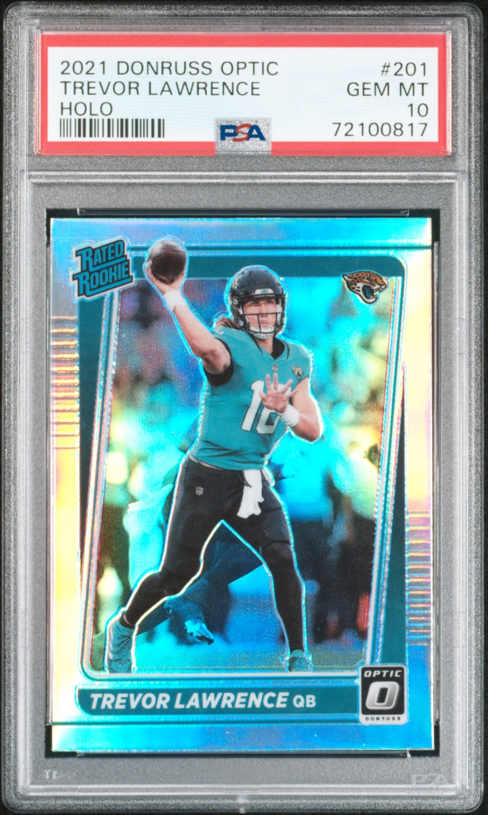 Trevor Lawrence Panini Donruss Optic #201 Holo