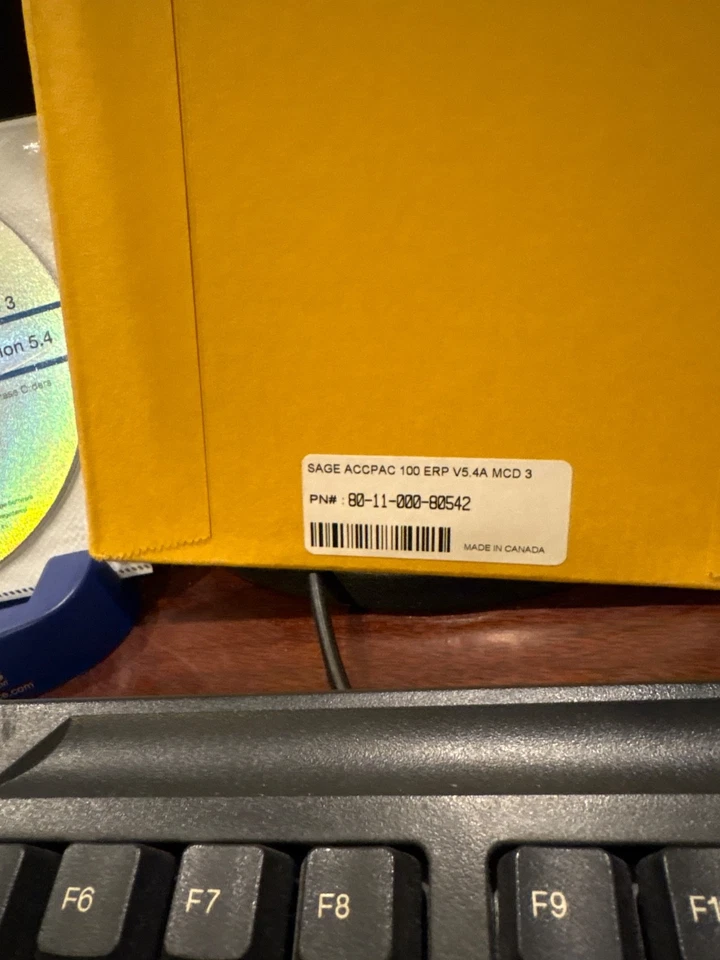 BRAND NEW UNUSED SAGE ACCPAC 100 ERP V5.4A MCD 3. MASTER CD - Image 2 of 3