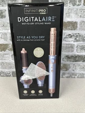 NEW Conair InfinitiPRO DigitalAIRE 4 in 1 Hot Air Brush (BC8100BG) BLUE