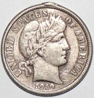 1910 Barber Dime Loop Removed AU (O229)
