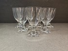 Set of 7 KOSTA BODA? Crystal Cordial Glasses Square Base 4.25"X2.25" — photo 1