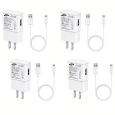 OEM Samsung EP-TA12JWE 10W USB Charger with USB-A to Micro USB Cable