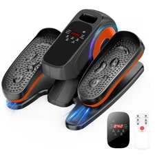 Under-Desk Elliptical Machine,w/LED Display,3 Modes +15 Speed Levels,for Seniors