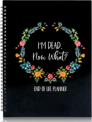 Funny I'M Dead, End of Life Planner, I'M Dead Now What Book Planner, Guided Fina