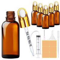 5 StüCk Pipettenflasche 30Ml, Braunglas Pipettenflasche, Tropfflasche, Apothe...