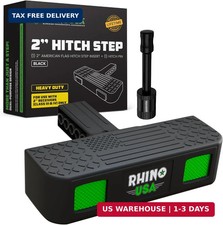 Rhino USA Tow Hitch Step for 2IN Receivers. Anti-Slip Grip, Reflective Material