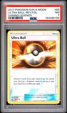 Ultra Ball 68/73 Reverse Foil Shining Legends PSA 7 Pokemon