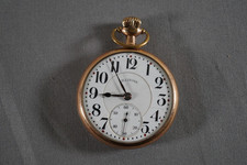 Antique 1919 Illinois 17 Jewel Gold Filled Grade 605 16s Pocket Watch - Working
