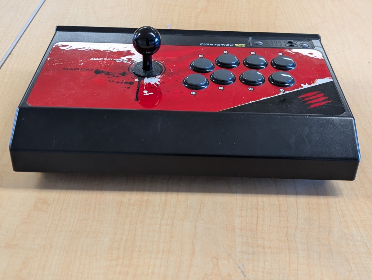 Mad Catz FightStick Pro PS3 Wired Arcade Fighting Stick 8-Way Red