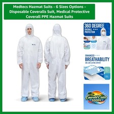 Disposable Hazmat Suits - 6 Sizes, 360 Protection for Safety in Any Environment