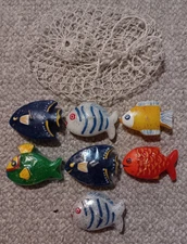 Crate And Barrel Fish Floating Candles - 7 Fish, 3 in Wrapper.