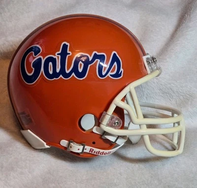 Riddell Florida Gators NCAA Football Mini Helmet Orange Blue White Gators - Image 1 of 4