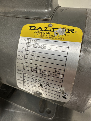 Motore Baldor L3510 1cv 115/230v monofase - Foto 2 di 4