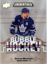 2022-23 Upper Deck Credentials #BH-AM Auston Matthews Bubble Hockey