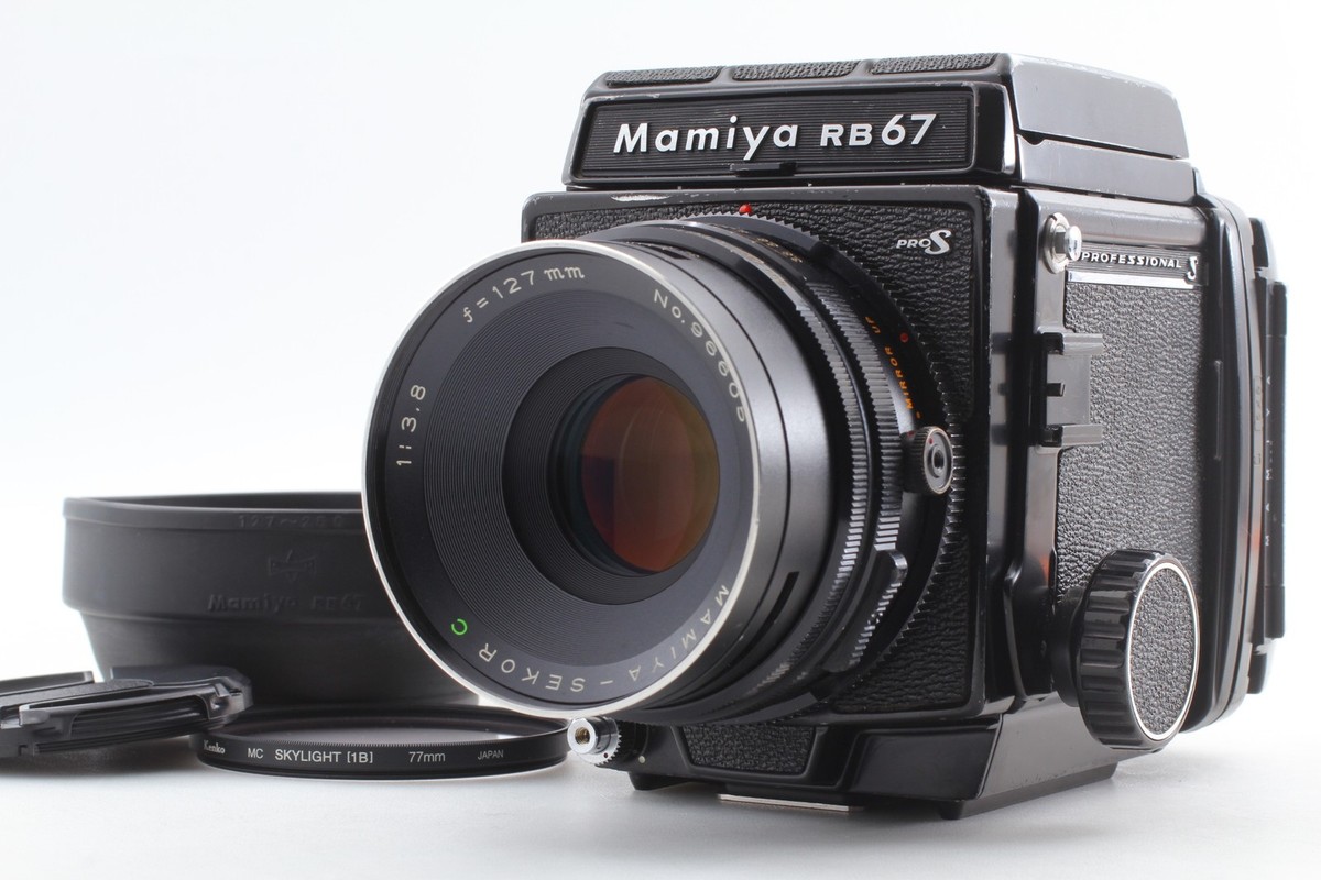 Exc+5* Mamiya RB67 Pro S Film Camera w/ C 127mm F3.8 Lens 120
