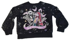 Disney Halloween Kids Sweatshirt Sz 7/8 Black Nightmare Before Christmas 5484