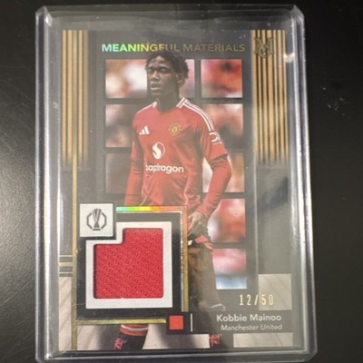 Topps Museum Meaningful Material Kobbie Mainoo Manchester United