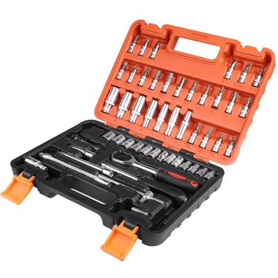 53 Stücke Ratsche Set Auto Reparatur Tool Kit Ratsche Drehmomentschlüssel Combo 