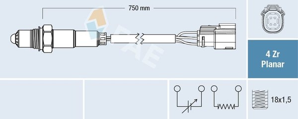 FAE Lambdasonde 77650 FüR Ford-image