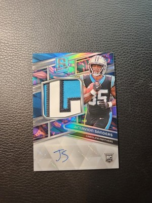 2024 Panini Spectra Ja'Tavion Sanders Rookie Patch Auto RPA Nebula /5 Panthers