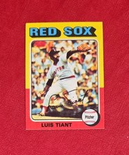 1975 Topps #430 Luis Tiant Boston Red Sox MLB Cards NM+