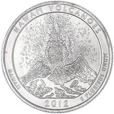 2012 S Parks Quarter ATB Hawaii Volcanoes National Park BU CN-Clad See Pics M394