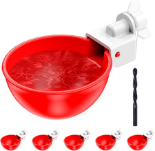 Chicken Waterer Cups, 6 Pack Automatic DIY Chicken Water Cups with 3/8'' Hole Sa