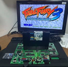 NEO GEO AES Console 3-4 Full Recap, BIOS Socketed, RGB Bypass, Seimitsu Buttons