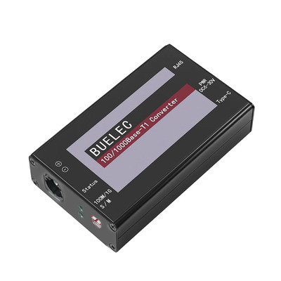 100/1000Base-T1-Tx-Hmtd Automotive Ethernet Media Converter - 100/1000BASE-T1 to