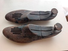 Pair of Vintage Vented Shoe Trees Size 10 - 4 Solid Wood Shoe Stretcher