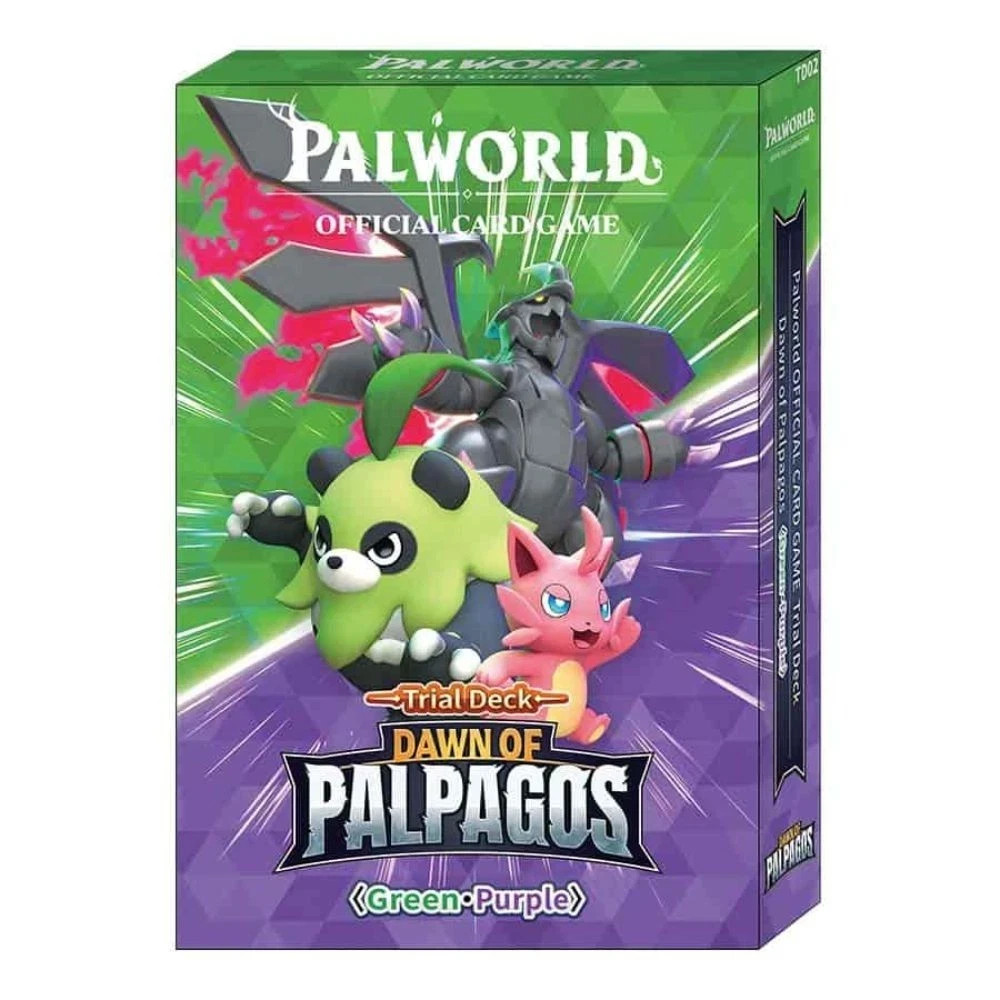 palworld palpagosマスターカートン初版3カートン入りパルワールド Palworld Dawn of Palpagos Red Blue and Green Purple Starter Deck