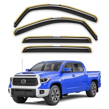 In Channel Rain Guards Toyota Tundra 2007-2021 CrewMax 4pc