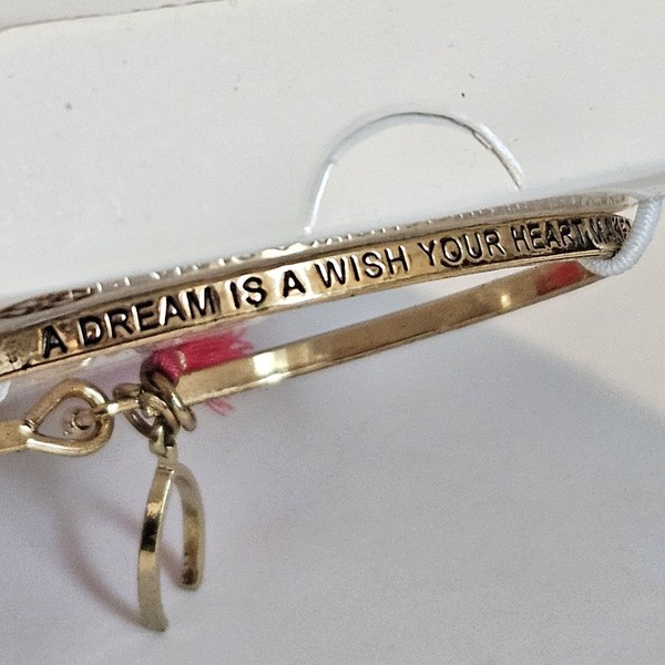 Alternate view of Simply Southern Gold Tone Wishbone Bracelet Dream Wish Heart Makes