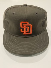 Vintage New Era San Diego Padres Cap Hat Authentic Diamond Collection Size 7