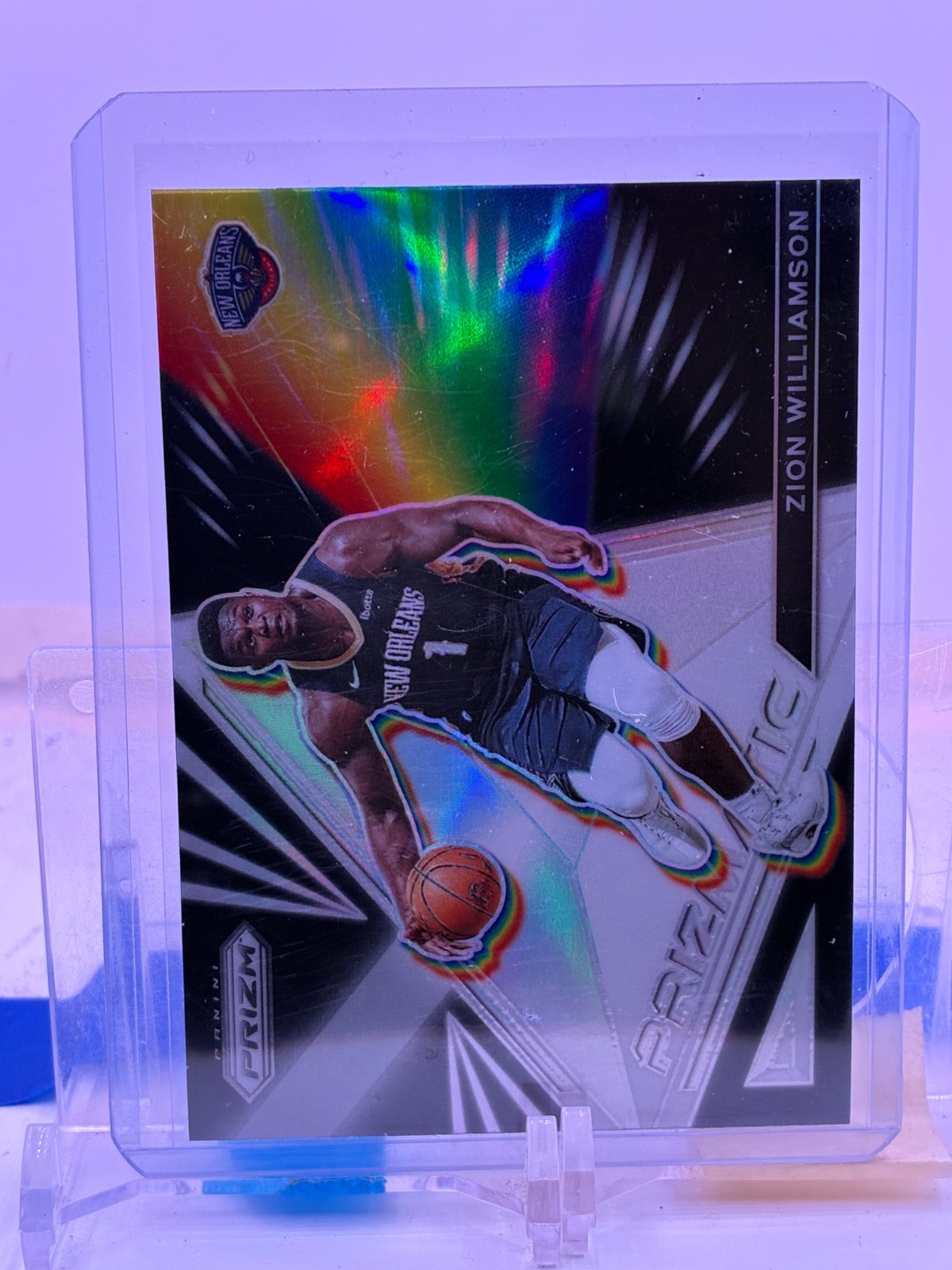 2021-22 Panini Prizm Prizmatic Silver/Holo Insert #5 Zion Williamson