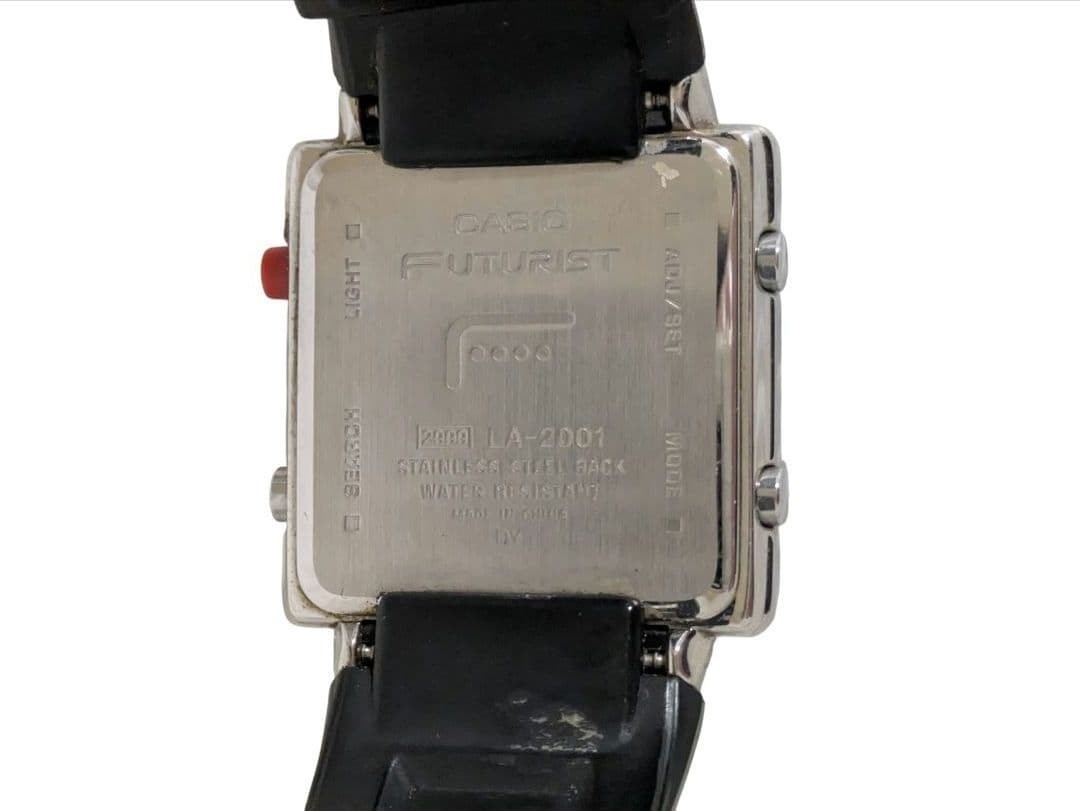再出品　CASIO カシオ FUTURIST LA-2001電池交換済み 再出品 CASIO カシオ FUTURIST LA-2001電池交換済み