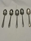 5 Lunt Sterling Silver Spoons Sweetheart Rose
