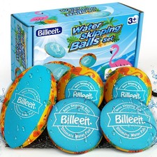 Billeeit. 5Pcs Water Skipping Balls Set for Pool Play Zest Tropical Theme