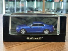 Bentley Continental GT Minichamps [1/43 Diecast – Blue Metallic]