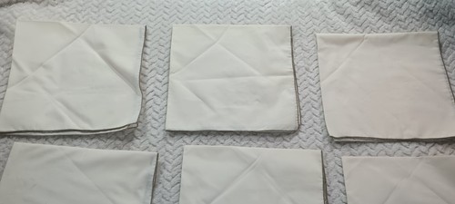 Vintage Set Of 12 Floral Embroidered 16 X 17 Napkins - Picture 12 of 21