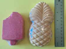 Pineapple And Ice Cream Popsicles Bath Bomb Lot Of 2 New Cute Gift