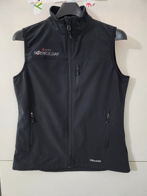 Marmot Vest Womens L Black Tempest Zip Softshell Outdoor Hiking Gilead Science