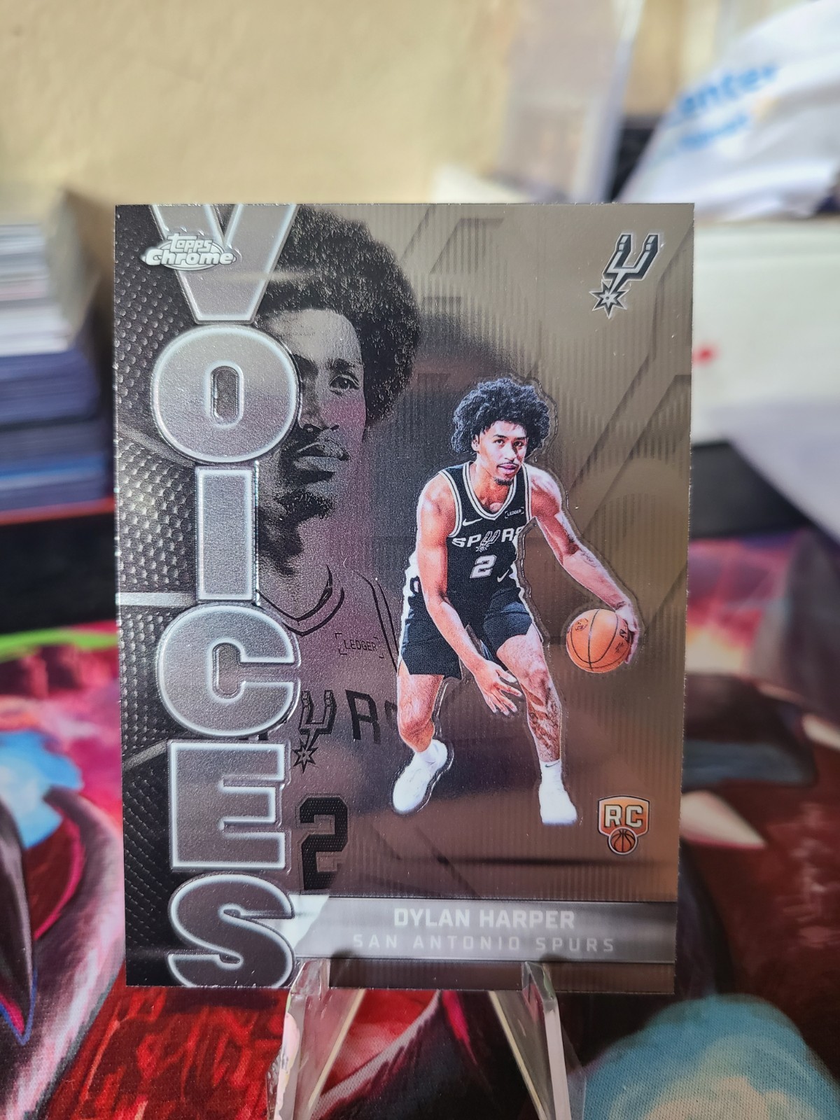 2025-26 Topps Chrome Voices Dylan Harper #VS-7 RC San Antonio Spurs