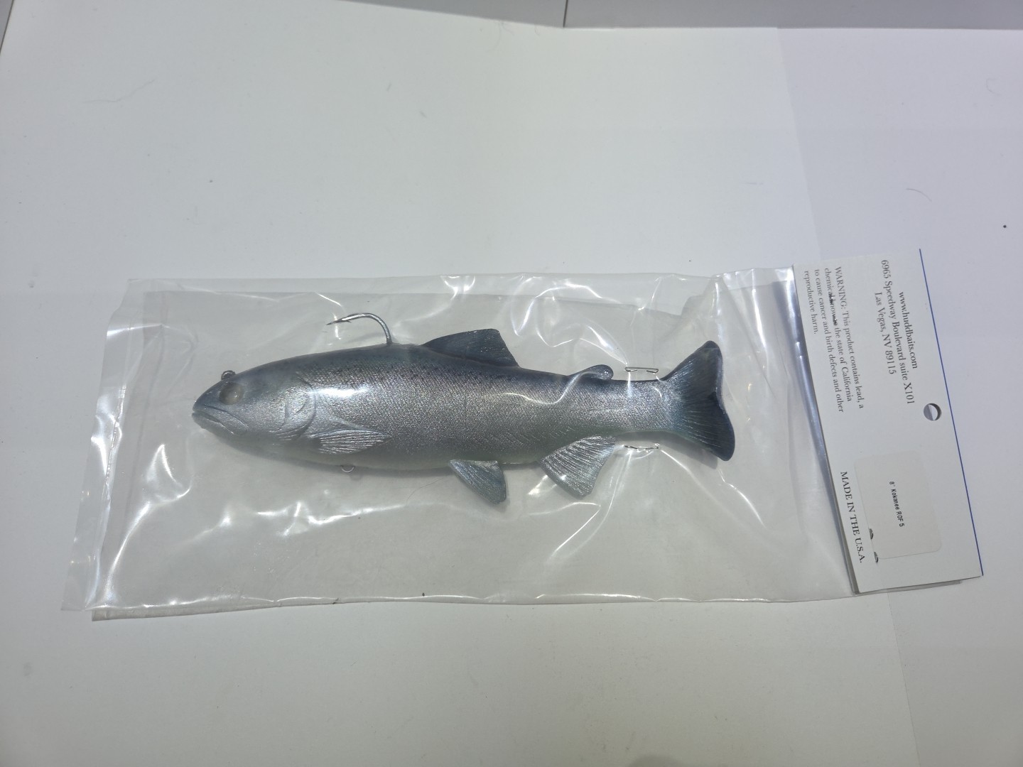 Huddleston Deluxe Swimbait 8" Kokanee ROF-5 NEW - Image 3