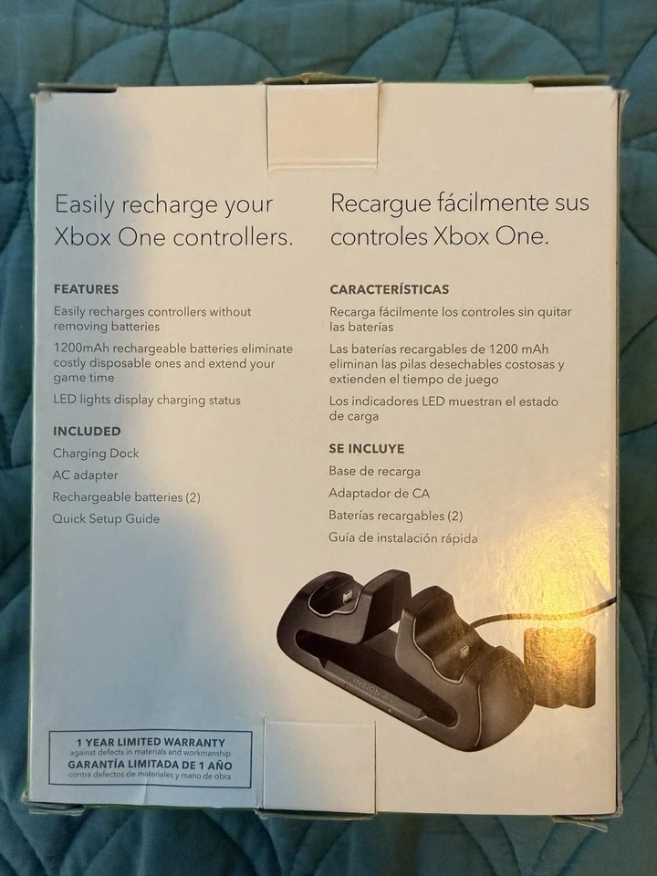 Insignia - Dual Controller Charger for Xbox One - Black - Image 2 of 4