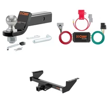 CURT Trailer Hitch Class 3 Tow Package, Trailer Wiring, Ball Mount, Lock - 13184